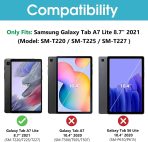 2021 ProCase Cover for Samsung Galaxy Tab A7 Lite 8.7 Inch 2021 Tablet Model SM-T220/T225/T227，Slim Stand Hard Back Shell Protective Case for Galaxy Tab A7 Lite 8.7 - Image 2