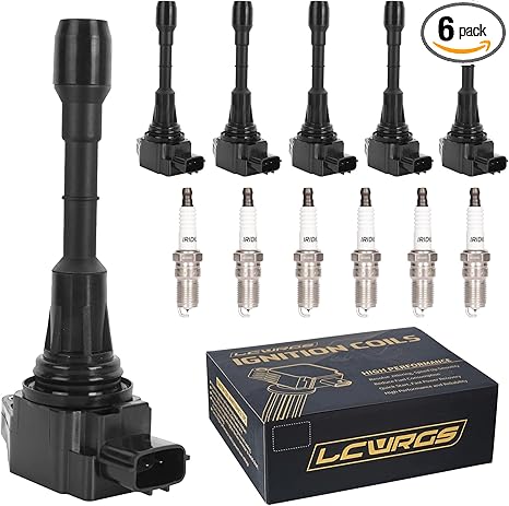 Set Of 6 Ignition Coil Packs & Spark Plugs Fits For 3.5 V6 Nissan Murano Maxima Altima Pathfinder Infiniti G35 Ex35 Jx35 2009 2010 2011 2012 2013 2014 2015 2016 3.5L Coils Spark Plugs Replaces# Uf550