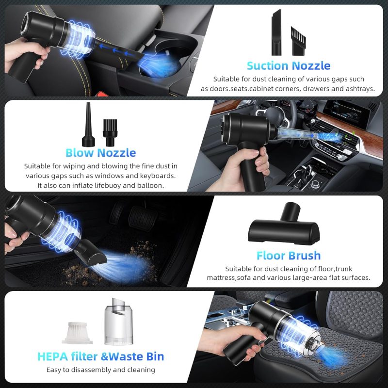 Cordless Car Vacuum Cleaner High Power 8000Pa - Image 2