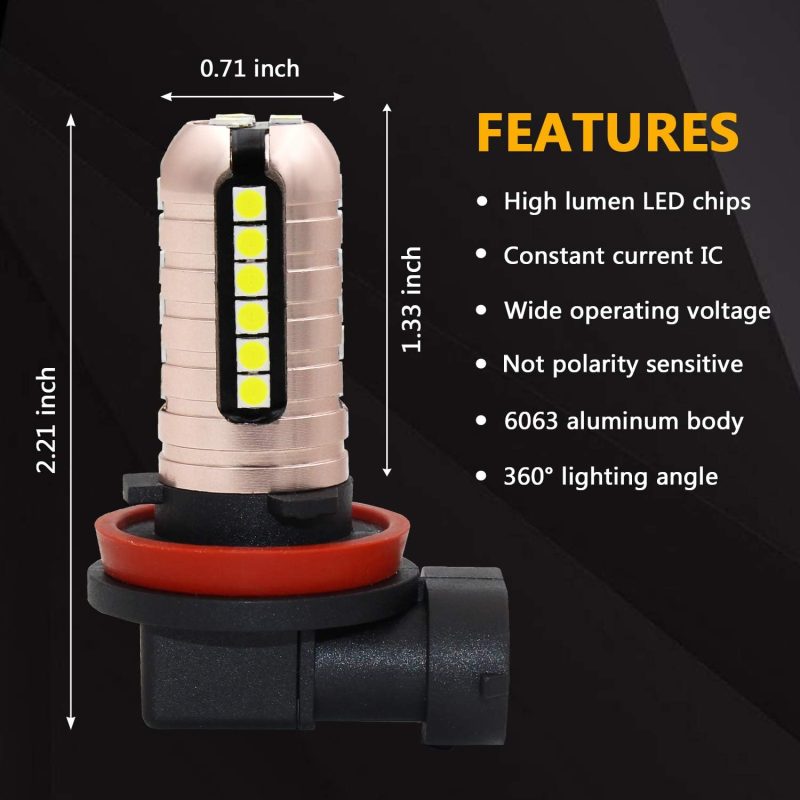 Phinlion H11 Led Fog Light Bulbs - Image 4
