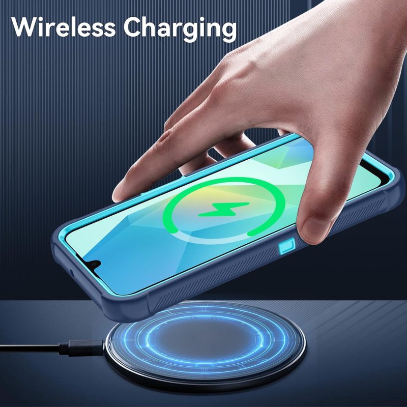 A16 Hybrid Protective Case for Galaxy A16 5G - Blue/Glacier Blue - Image 5