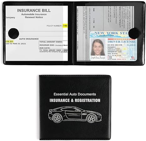 Uyye Car Registration And Insurance Card Holder