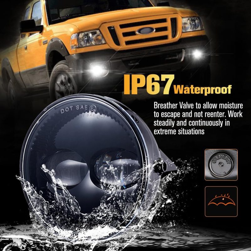 Z-Offroad 4.5 Inch 48W Led Fog Lights Assembly Compatible With 2007-2014 Ford Expedition 2008 2009 2010 2011 Ford Ranger - 1 Pair - Image 3