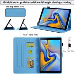 2019 for Samsung Galaxy Tab A 10.1 inch Case 2019 Model (SM-T510/T515/T517) with Stand/Pencil Holder/Card Slots/Magnetic/Folding Folio PU Leather Soft TPU Back Shockproof Cover Rainbow Elephant - Image 4