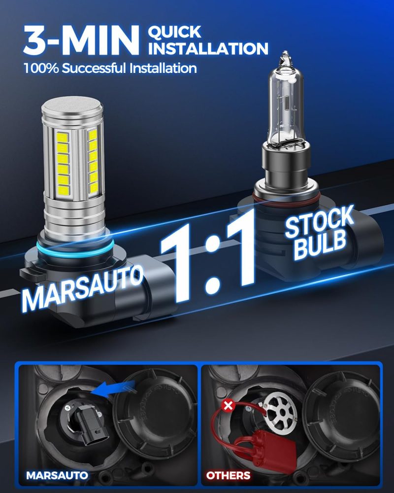 Marsauto Hb4/9006 Led Fog Light Bulbs - Image 3