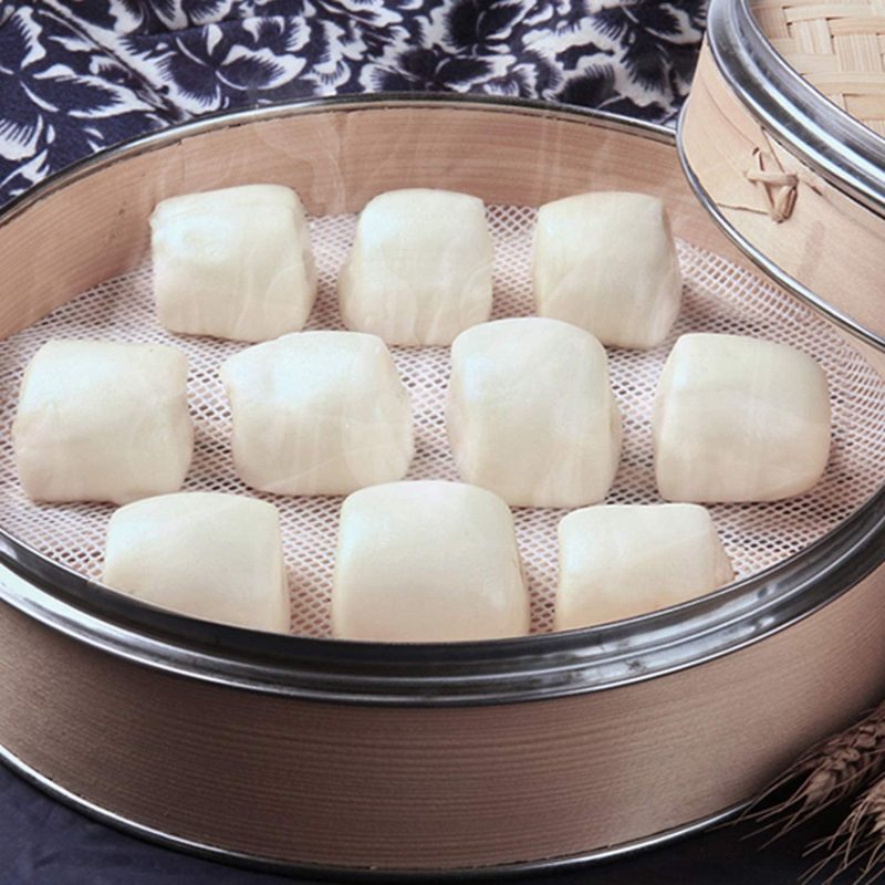 Gucuji 10 Inch Silicone Bamboo Steamer Liners - Non-Stick - Image 4