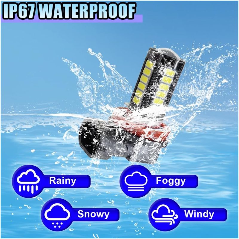 2Pcs H11 Car Led Fog Light Bulbs - Image 6