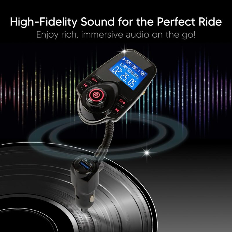 Onn Upgraded 2025 Car Bluetooth Fm Transmitter – 1.44 - Image 6