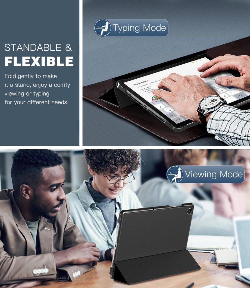 2023 TiMOVO Case for Samsung Galaxy Tab A9+/A9 Plus 11 Inch 2023 Slim Lightweight Stand Hard Back Shell Protective Cover for Galaxy Tab A9+ Tablet SM-X210/X216/X218 Auto Wake/Sleep Black - Image 4