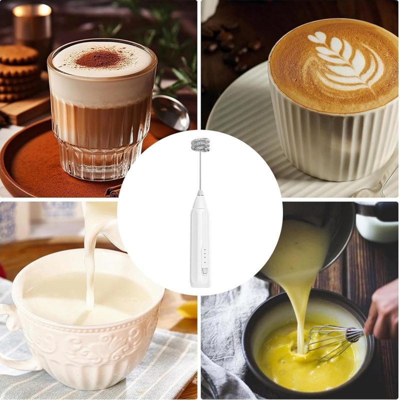 Electric Milk Frother - 3-Speed Adjustable Foam Milk Frother - Image 4