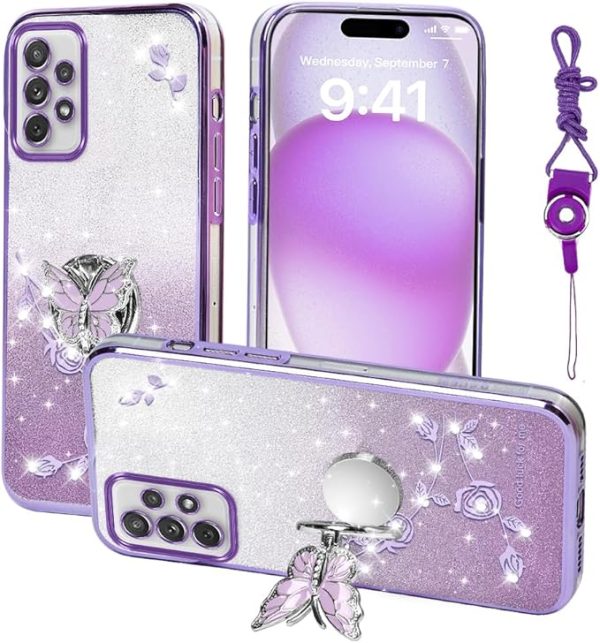 A72 Hybrid Protective Case for Galaxy A72 4G - Purple