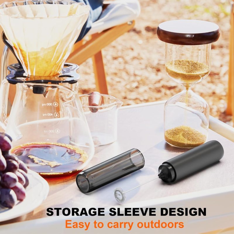Rechargeable Milk Frother With Cover - Image 6