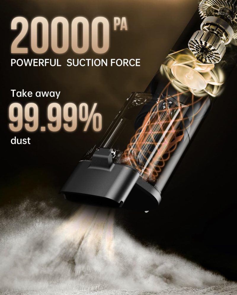Autobot Car Vacuum Portable Cordless - 20000Pa Handheld Vacuum For Pet Hair - Image 3