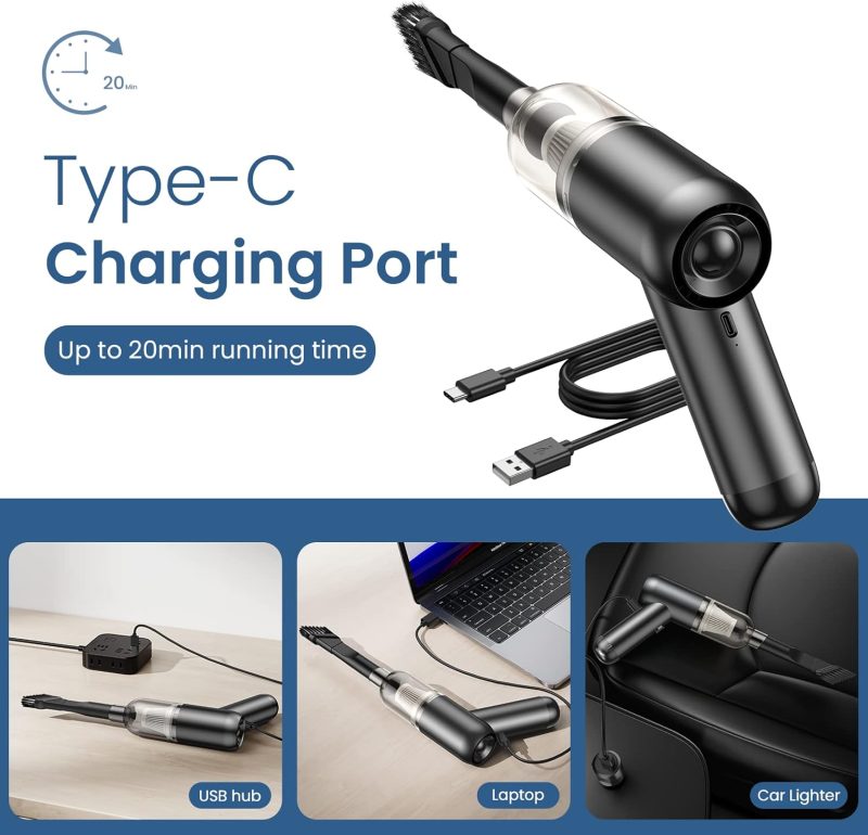Portable Handheld Car Cordless Vacuum Cleaner With Powerful Suction - Image 5