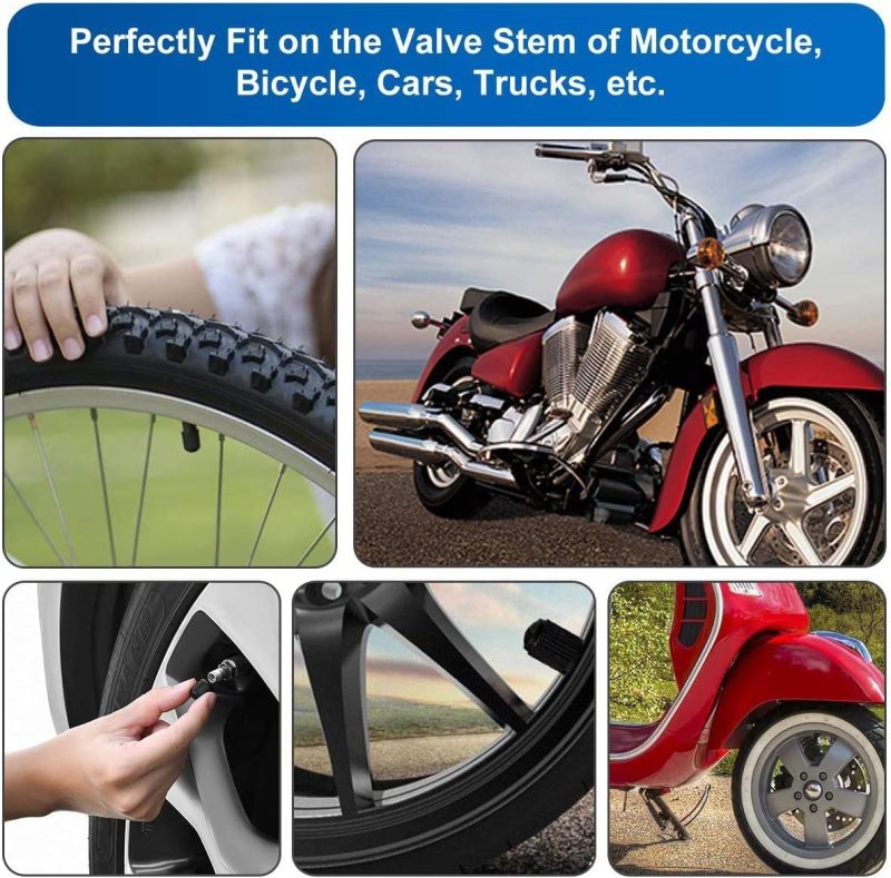 The Upgraded Version Has A Sealing Ring Tire Valve Stem Caps (12Pcs Black) - Image 3