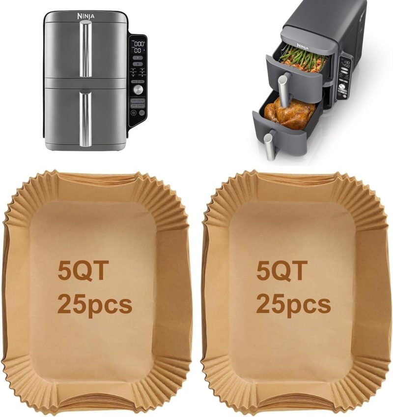 Air Fryer Liners For Ninja Doublestack Sl401 8-10Qt: Disposable Paper Liners For Sl201 8Qt - Image 5