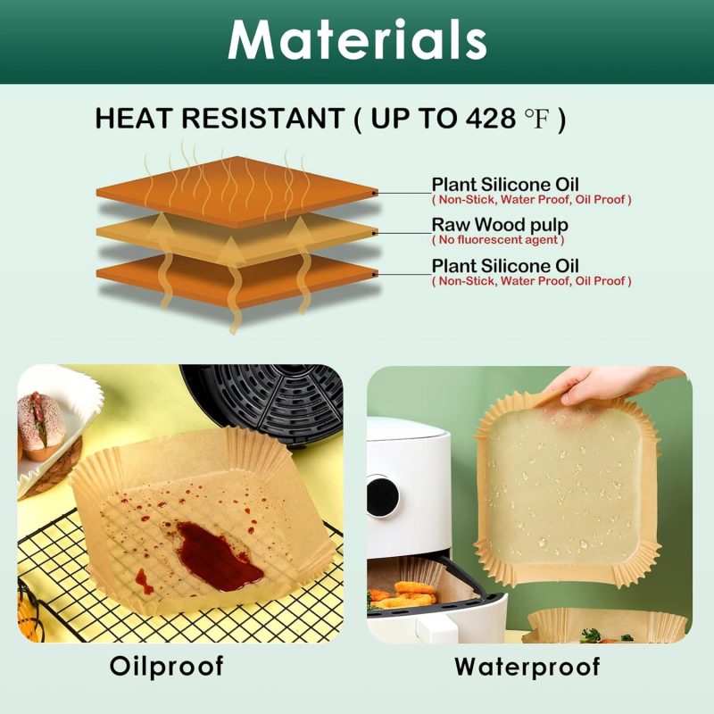 400 Pcs Air Fryer Paper Liners - Image 3