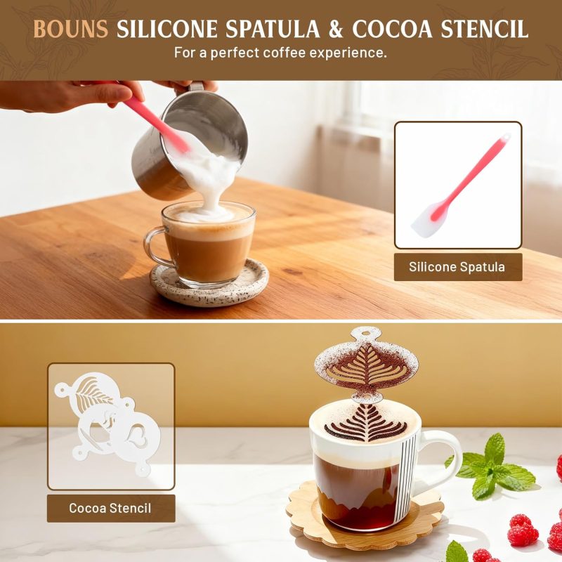 Rechargeable Milk Frother Wand With Stand - Image 5