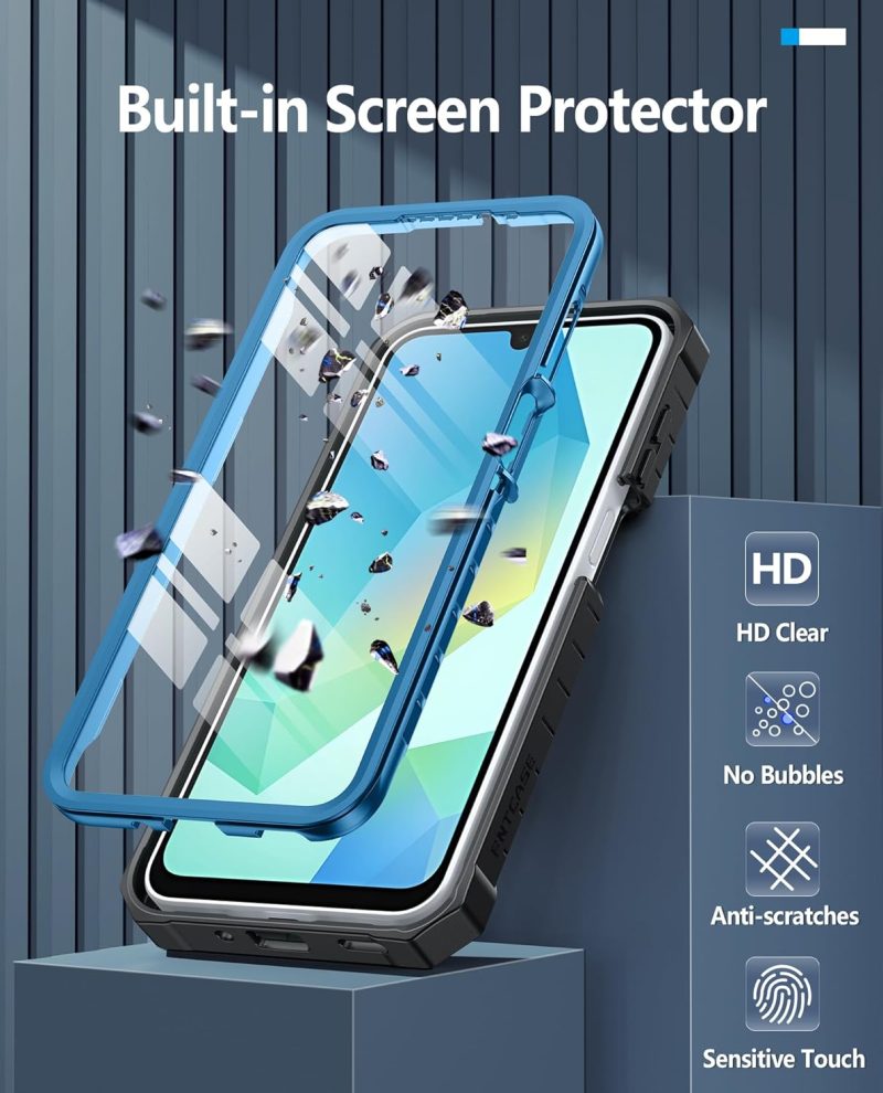FNTCASE Hybrid Protective Case for Galaxy A16-5G - Blue - Image 6
