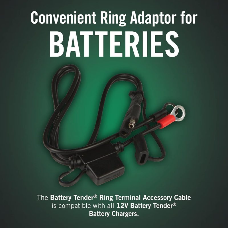 Battery Tender Ring Terminal Harness Accessory Cable - 18 Inch Cord Adapter With Sae Quick Disconnect - Easy Quick Convenient For Motorcycles - Image 4