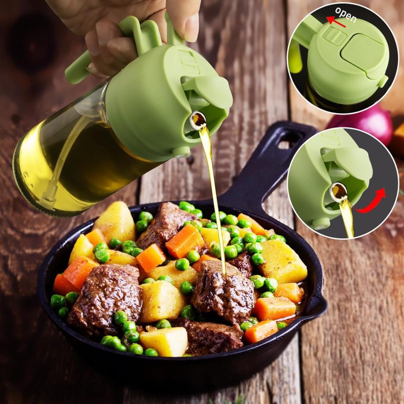 2 In 1 Glass Oil Sprayer & Dispenser - Image 4