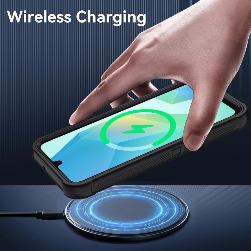 A16 Hybrid Protective Case for Galaxy A16 5G - Black/Black - Image 5