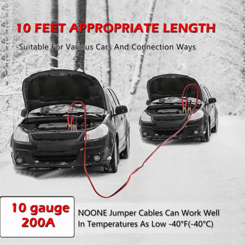 Noone Jumper Cables For Car Battery - Image 4