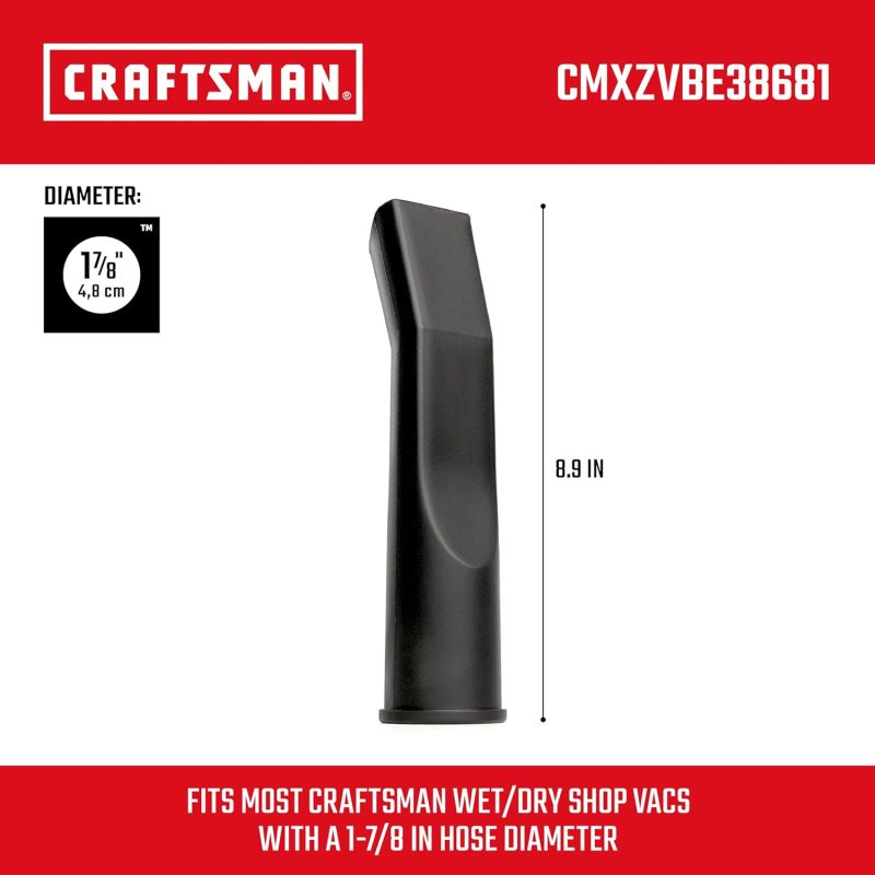 Craftsman Cmxzvbe38681 1-7/8 In. Car Nozzle Wet/Dry Vac Shop Vac Attachment - Image 3