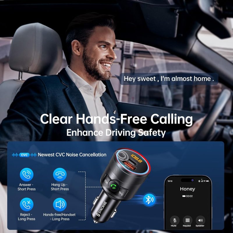 Syncwire Bluetooth 5.4 Fm Transmitter For Car - Image 5