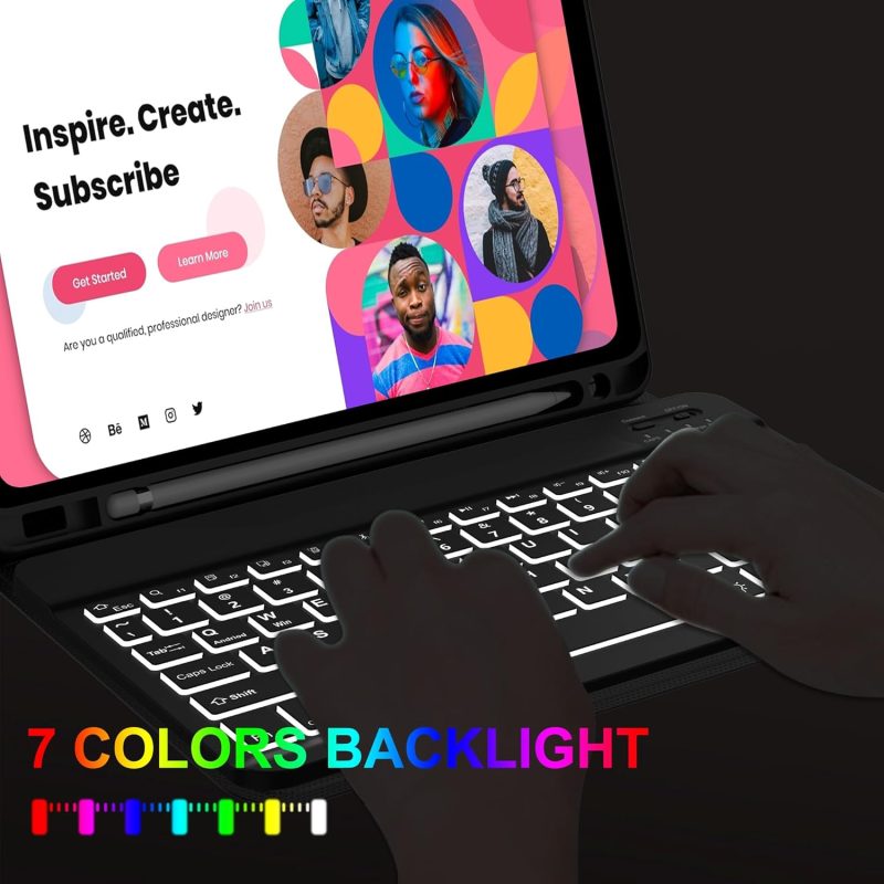 GENERIC Keyboard Case for Samsung Galaxy Tab S6 Lite 10.4 - Image 6