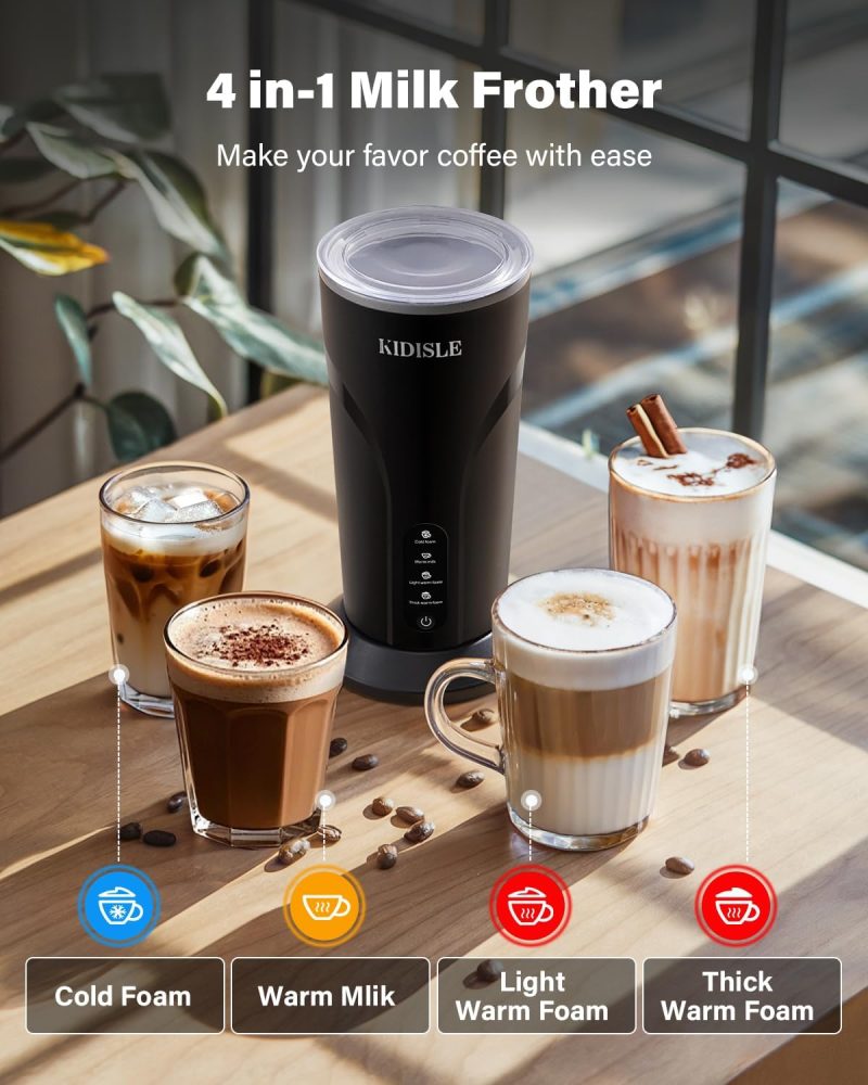 4-In-1 Electric Milk Frother And Steamer - Image 2