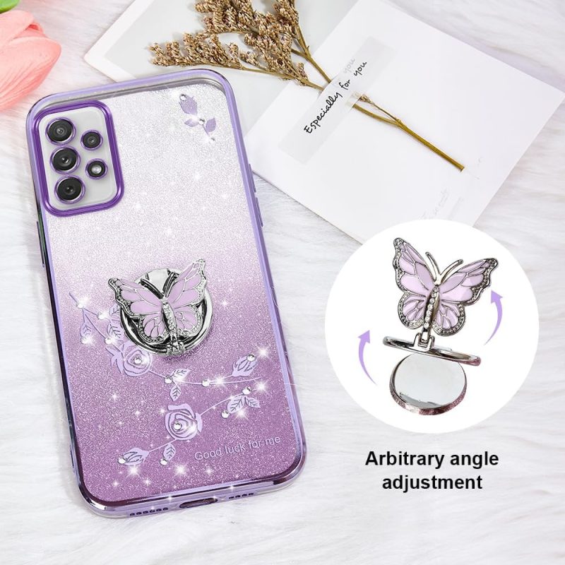 A72 Hybrid Protective Case for Galaxy A72 4G - Purple - Image 3