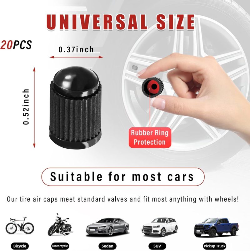 Ziciner 20 Pcs Tire Valve Stem Caps - Image 2
