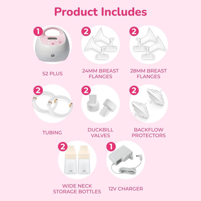 Spectra - S2 Plus Electric Breast Milk Pump For Baby Feeding - Convenient Breast Feeding Support - Image 2