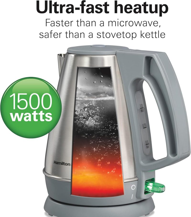 Hamilton Beach 1 Liter Electric Kettle - Image 2