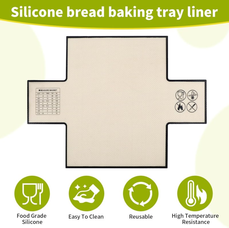 2Pcs Silicone Bread Loaf Pan Liners - Image 2