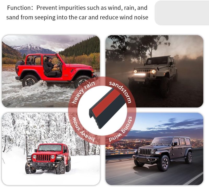 13Ft Car Window Weather Stripping With Adhesive Backing - Image 6