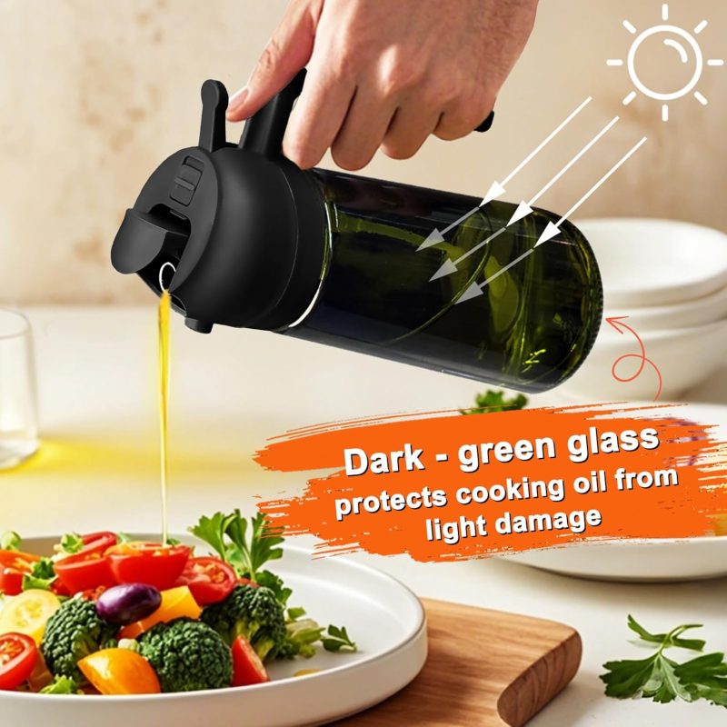 2 In 1 Glass Oil Sprayer & Dispenser - Image 3