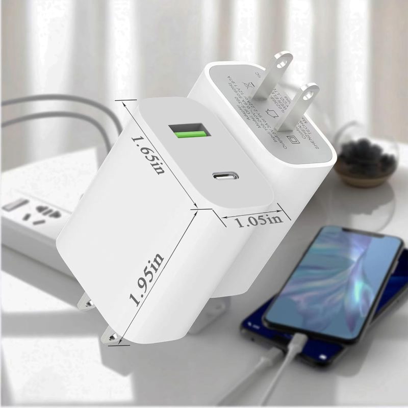 CHARGER 2 Pack USB C Charger Block Dual Port Type C Wall Charger... - Image 6