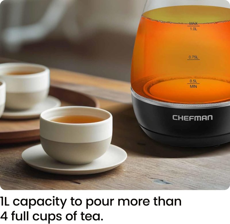 Chefman Electric Kettle With Tea Infuser - Image 4