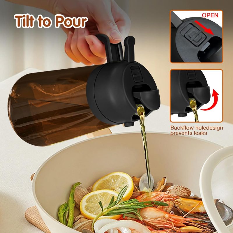 Yarramate 16Oz/470Ml Light Blocking Oil Sprayer For Cooking With Stickers - Image 6