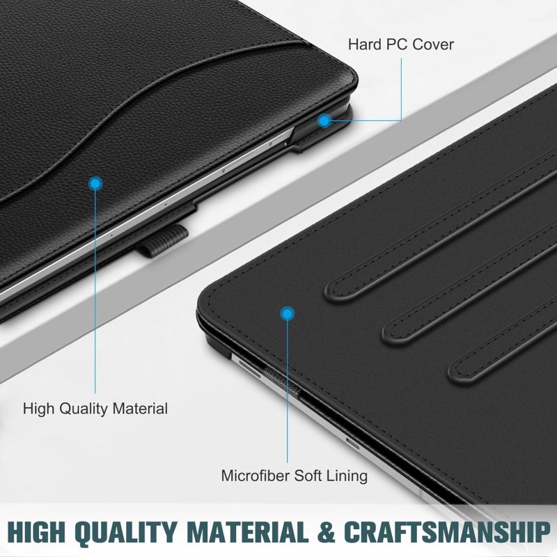 S10 Fintie Case for Samsung Galaxy Tab S10 Lite/ S10 FE/ S9 FE 5G 10.9 Inch/Tab S9 11 Inch with S Pen Holder Multi-Angle Viewing Protective Cover with Pocket Auto Sleep/Wake Black - Image 5
