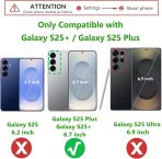 Designed for Samsung Galaxy S25 Case 3 In 1 Military Grade Protective Case Cover Silicone Heavy Duty Rugged Shockproof for Galaxy S25 Phone Case (Navy+Blue) - Image 2