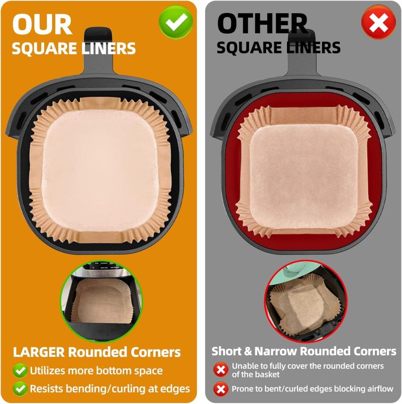 Air Fryer Paper Liners For 3-6 Qt - Image 4