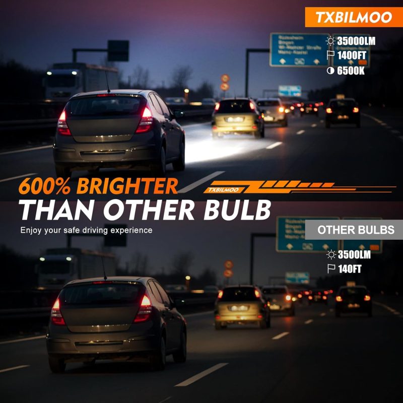 Compatible For Toyota Highlander (2014 2015 2017 2018 2019) Fog Light Bulbs Pulg And Play Ip68 Pack Of 6 - Image 2