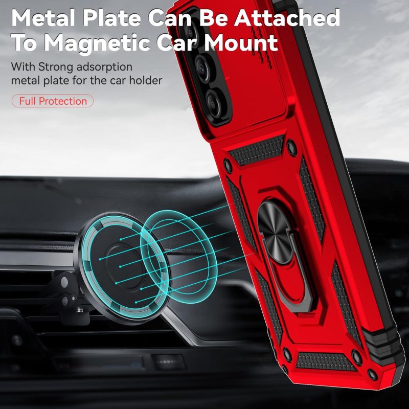 A15 Hybrid Protective Case for Galaxy A15 5G - Red - Image 3