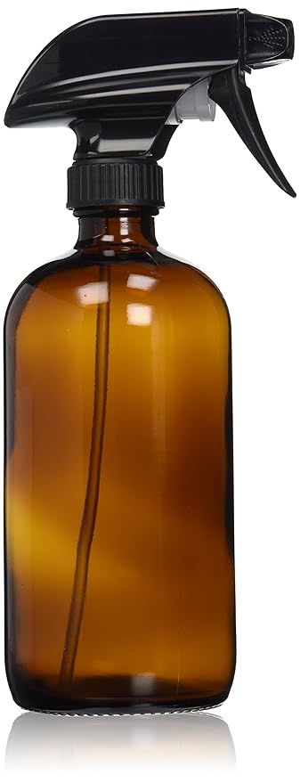Sally'S Organics 16Oz Amber Glass Spray Bottle For Thieves Cleaner