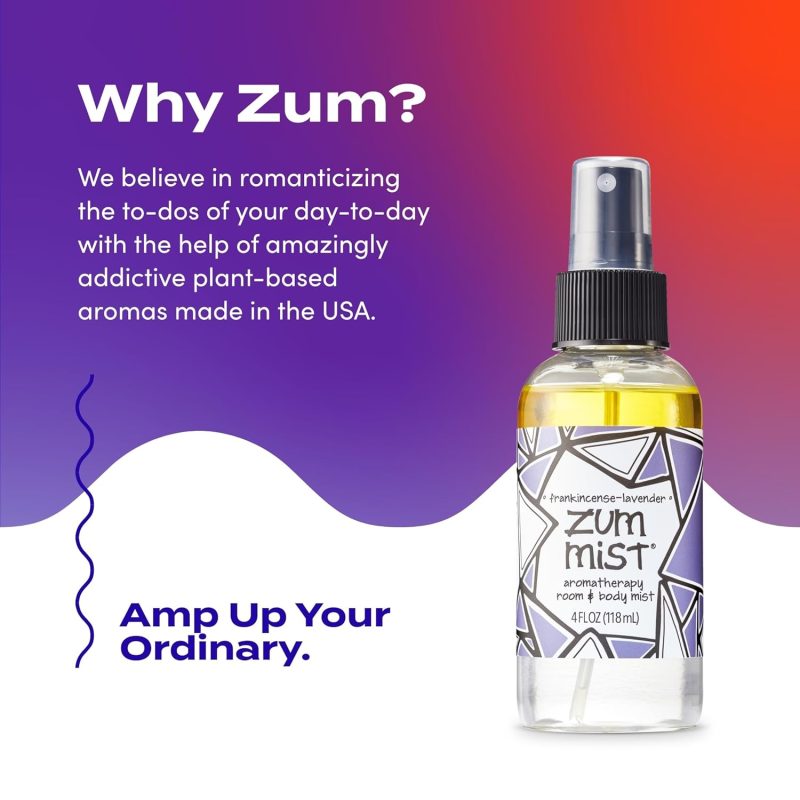 Indigo Wild Zum Mist Room & Body Spray - Aromatherapy Essential Oil Spray - Natural Body Mist & Room Spray - Frankincense-Lavender Scent - 4 Fl Oz - Image 6