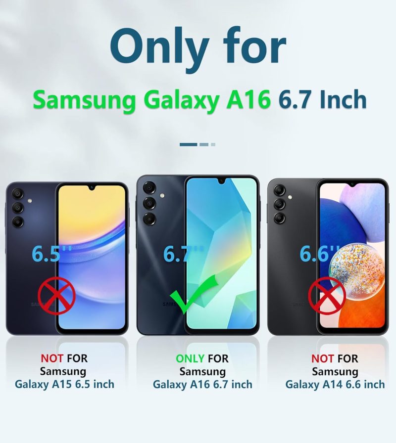 FNTCASE Hybrid Protective Case for Galaxy A16-5G - Black - Image 2
