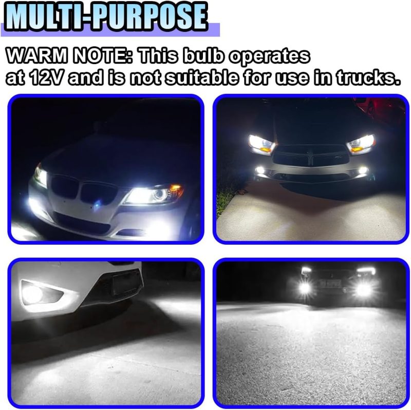 2Pcs H11 Car Led Fog Light Bulbs - Image 5